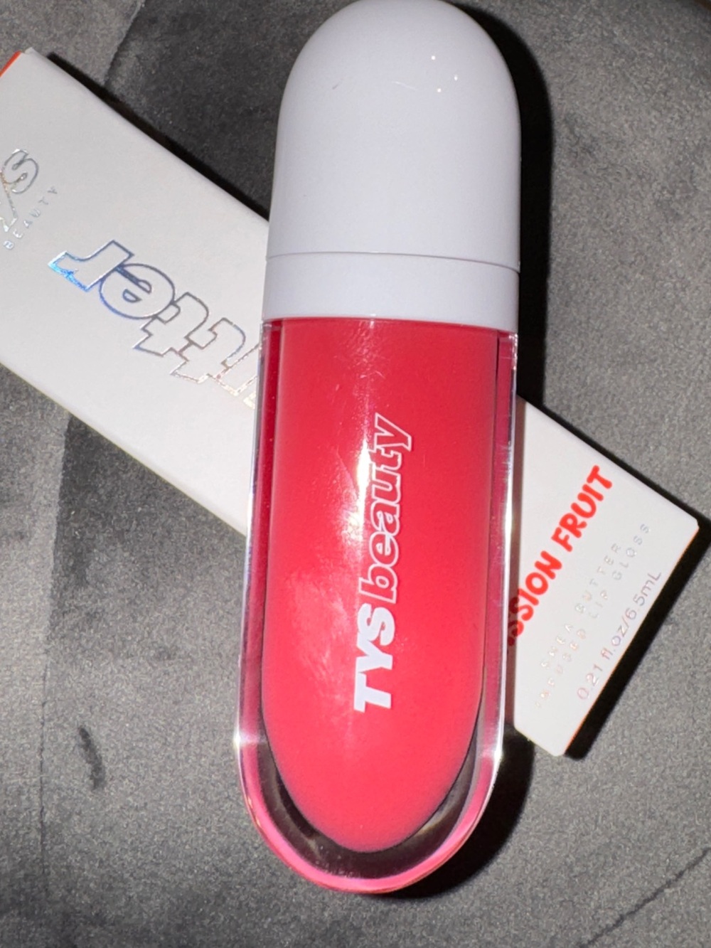 TYS BEAUTY Lip Butter in Passion Fruit (Sheer Vibrant Pink)